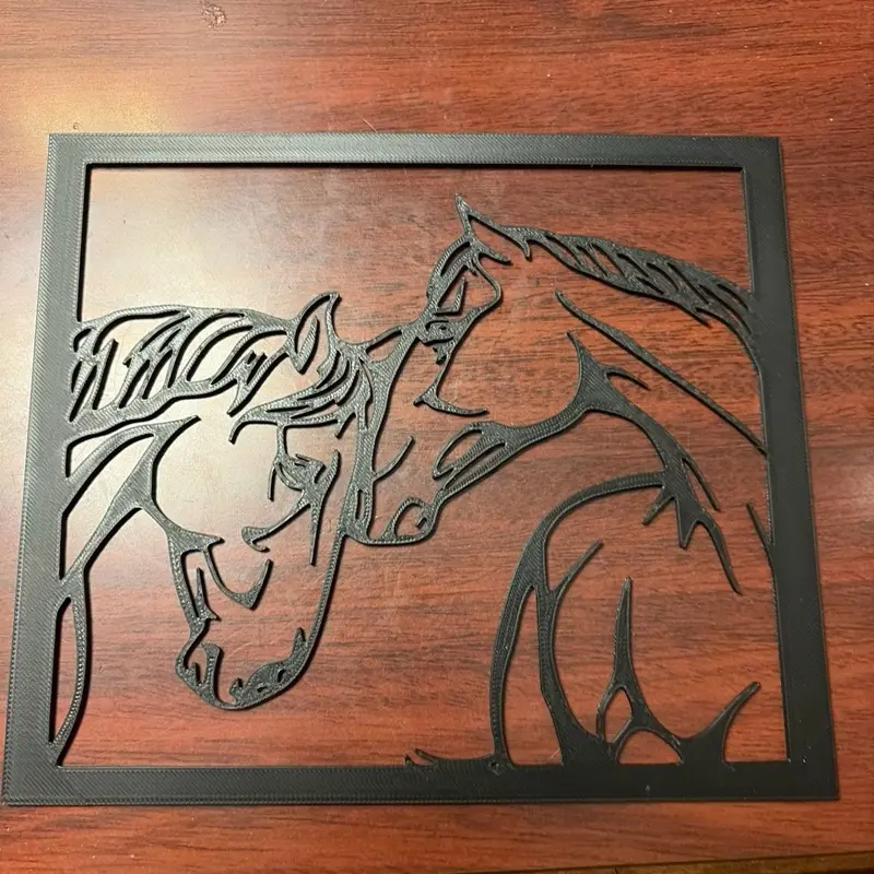 Horse Frame - Decorative Wall Art with Horse Design, Ideal for Home Decor