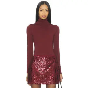 Wolford Colorado Bodysuit in Midnight Red