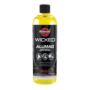 Renegade Products | Wicked Alumag Metal Polish 16oz – Aggressive Aluminum Polish for Wheels, Trims & Oxidation Removal Renegade Products | Wicked Alumag Metal Polish 16oz – Aggressive Aluminum Polish for Wheels, Trims & Oxidation Removal