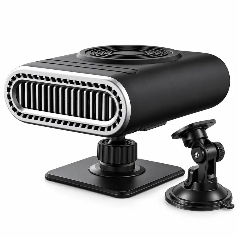 12V Car Heater, Portable Windshield Defroster and Defogger, 2 in 1 Heating and Cooling Fan, Adjustable Angle Dashboard Heater for Cars, SUVs and Trucks 12V Car Heater, Portable Windshield Defroster and Defogger, 2 in 1 Heating and Cooling Fan, Adjustable Angle Dashboard Heater for Cars, SUVs and Trucks