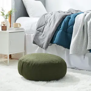 Rainha Cozy Floor Pillow - Circle - Military Green