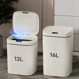 Hands-Free Smart Trash Can With Motion, Sealing Lid & Odor-Blocking Technology, Touchless Operation For/Office//Bathroom, Trash Bin (Easy Clean, Durable Design)