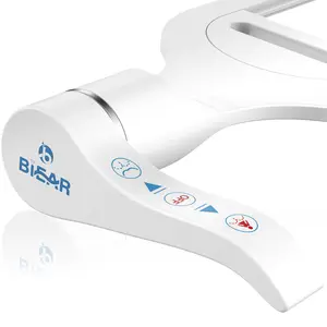 Ultra-Slim Bidet Attachment, Posterior&Feminine Wash-(Retractable Dual Nozzles), Non-Electric Bidet Attachment for Toilet Seat