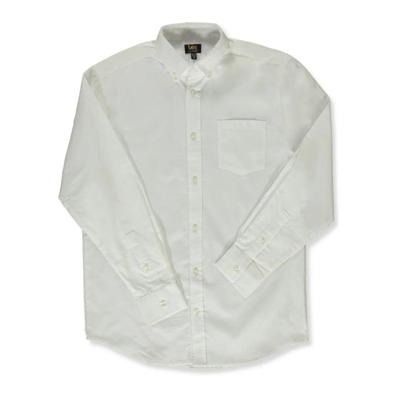Lee Uniforms Mens Long Sleeve Oxford Slim Shirt