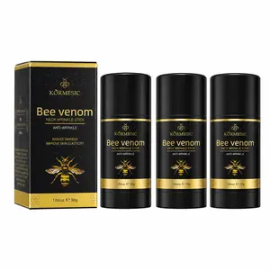 3PCS  Bee Venom Neck Firming Stick, Hydrating Anti-Wrinkle Balm for Neck Lines, Moisturizing & Elasticity Boost, Portable Anti-Aging Skin Care for All Skin Types