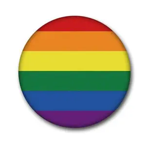 Gay Flag Pin-Back Button