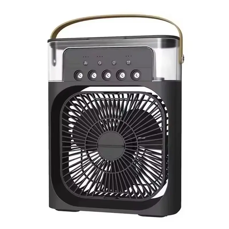 Household Small Air Cooler Three-In-One Fan Air Conditioner LED Night Light Portable Humidifier Air Conditioner Fan Office Home OLOEY OLOEY OLOEY OLOEY OLOEY