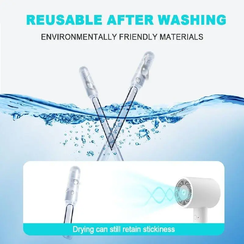 Sticky Ear Cleaner Tool Stick Earwax Remover Sticks for Effective Ear Cleaning and Debris Removal Portable Gentle， Reusable Ear Wax Removal，Suitable for dry ears