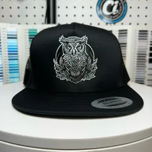 El Búho Embroidered Trucker Hat.