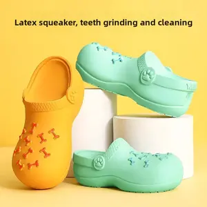 Dog Sound Slippers Toy Grinding Teeth Bite Resistant Self-Boring Pet Puppy Puppy Corgi Teddy Bigbear Supplies