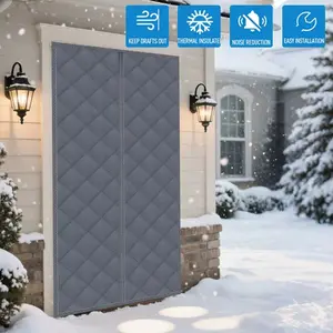 Winter Cotton Door Curtain, No Punch Magnetic Windproof Insulation Curtain, Home Door Cover for Warmth and Draft Block, Magnetic Screen Door
