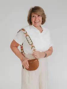 Cognac Italian Leather Crossbody Bag