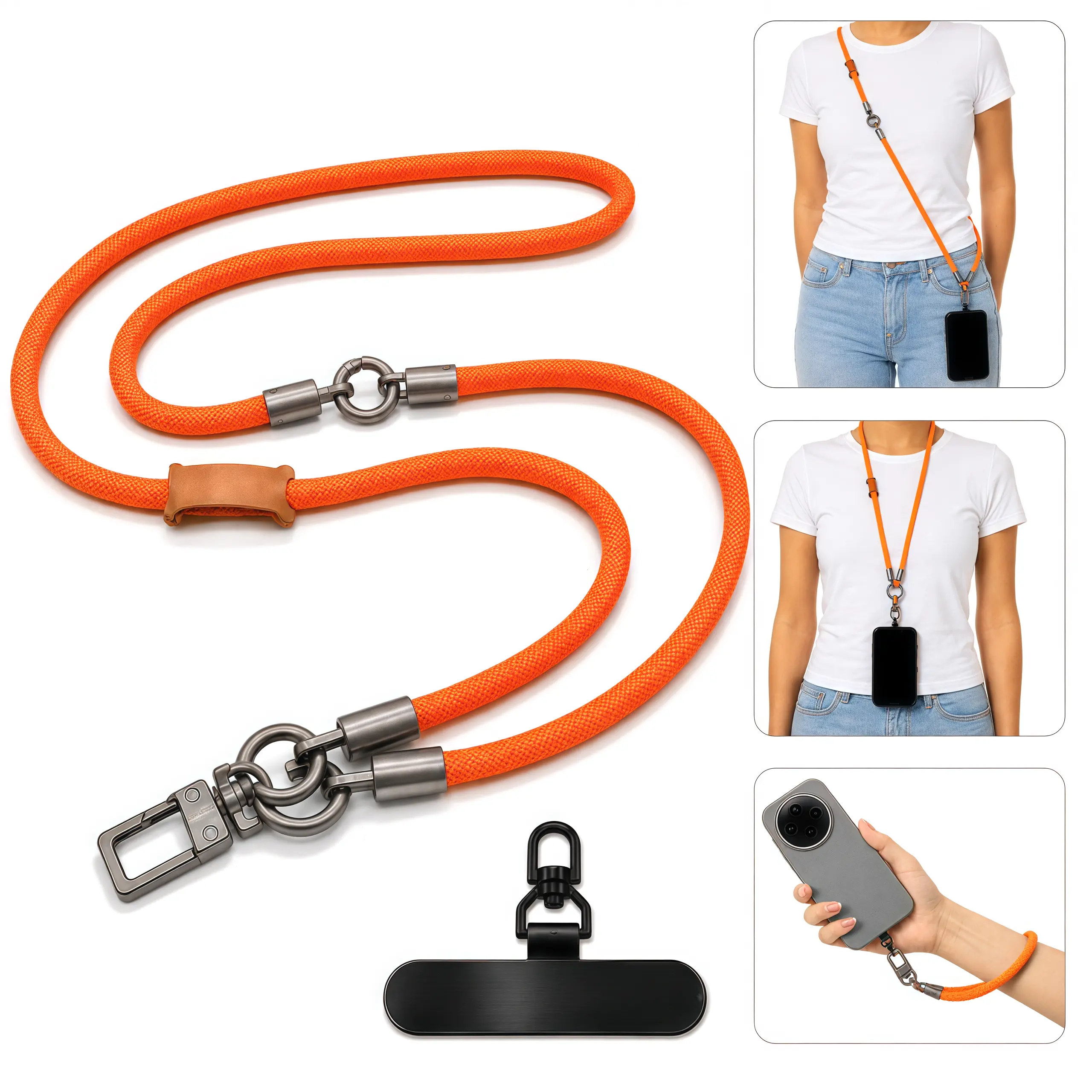 Lightning McQueen Special Edition Mobile Phone Case with Hands-Free Crossbody Lanyard - Metal 360° Swivel Clip, Neck/Wrist Straps, 3-Way Wear Holder, Mini Pouch for Concerts, Coffee Runs, Daily Errands, Nylon