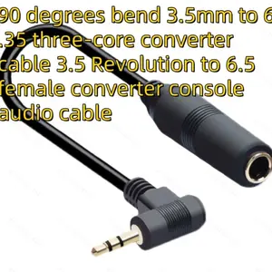 90-Degree Bend Audio Adapter Cable, L-Type Connector, Compatible with Various Devices, Durable Design, Ideal for Daily Use