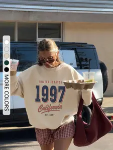 Women's Casual Loose-Fit Pullover Sweater, Drawstring Drop Shoulder Design, Perfect for Spring & Fall Layering, Comfortable Daily Wear