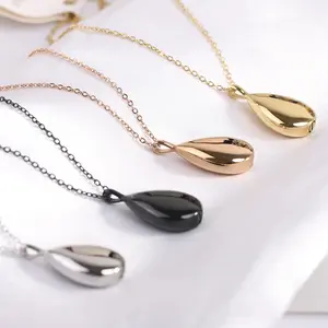 New simple open drop urn pendant necklace bottle pendant trinket Wholesale women 2025