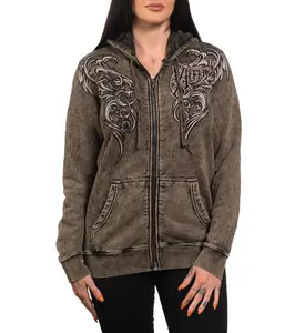 Affliction Women's Zip-Up Hoodie Lovington