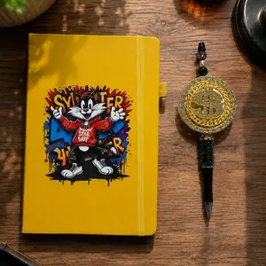 Notebook and MEDIUM pen WITH TOPPER (LIVE CLAIM ONLY PLEASE)