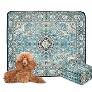 Washable Pee Pads, Pet Waterproof & Reusable Training Mat, Non-Slip Puppy Potty Pads, Super Absorbent, Non-Slip Potty Pads for Floor, Crate, Couch, Whelping Pads Litter Mat Pet Supplies