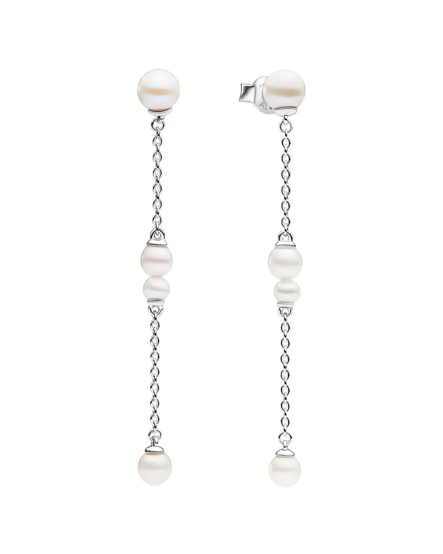 Pandora Timeless Silver Pearl Earrings