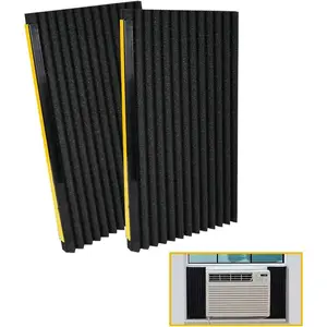 Window air conditioner foam insulation panelsac side insulating panel kitblack 17in high x 9in wide x 78in thick