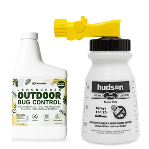 Cedarcide Outdoor Bug Control Concentrate | Repels Mosquitoes, Ticks, Fleas & Mites with Natural Essential Oils | Family & Pet-Safe | PCO Choice | Lemongrass Pint with Sprayer Included