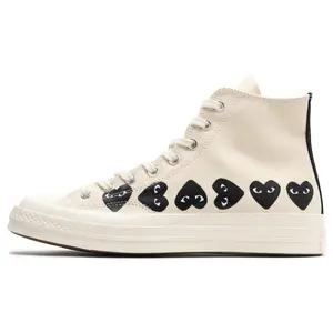Comme des Garçons PLAY x Chuck 70 High 'Multi Heart - Milk Black'