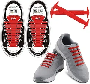 No Tie Shoelaces for Kids and Adults Stretch Silicone Elastic No Tie Shoe Laces