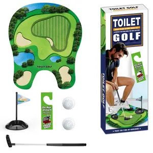 Toilet Golf Ball Quiet Practice Ball Scene Leisure Entertainment Sports Toy Toilet Mini Set, Fun Indoor Game Accessory, Perfect Gift for Kids & Adults