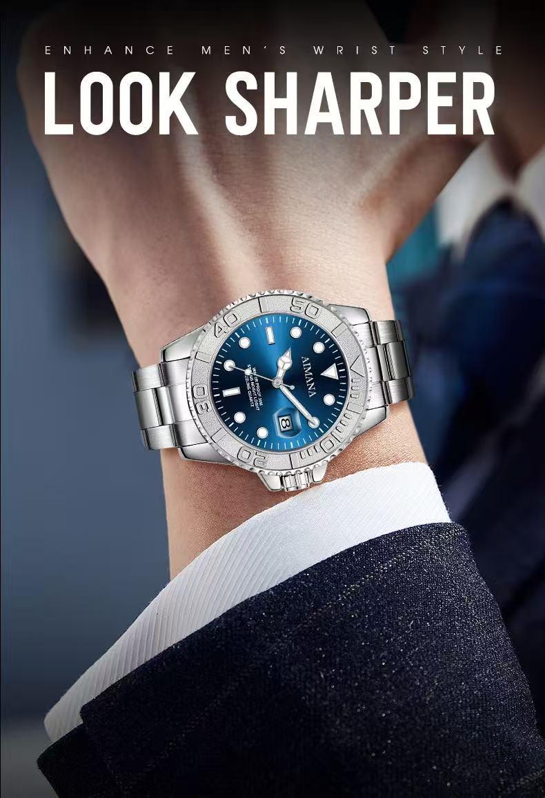 Men's business fashion quartz watch,waterproof,luminous date display,round dial,business formal watch,fashionable and versatile luxury gift watch,Perfect Gift for Birthday or Party(Randomly give away an elegant, exquisite, and stylish women's watch) Men's business fashion quartz watch,waterproof,luminous date display,round dial,business formal watch,fashionable and versatile luxury gift watch,Perfect Gift for Birthday or Party(Randomly give away an elegant, exquisite, and stylish women's watch)