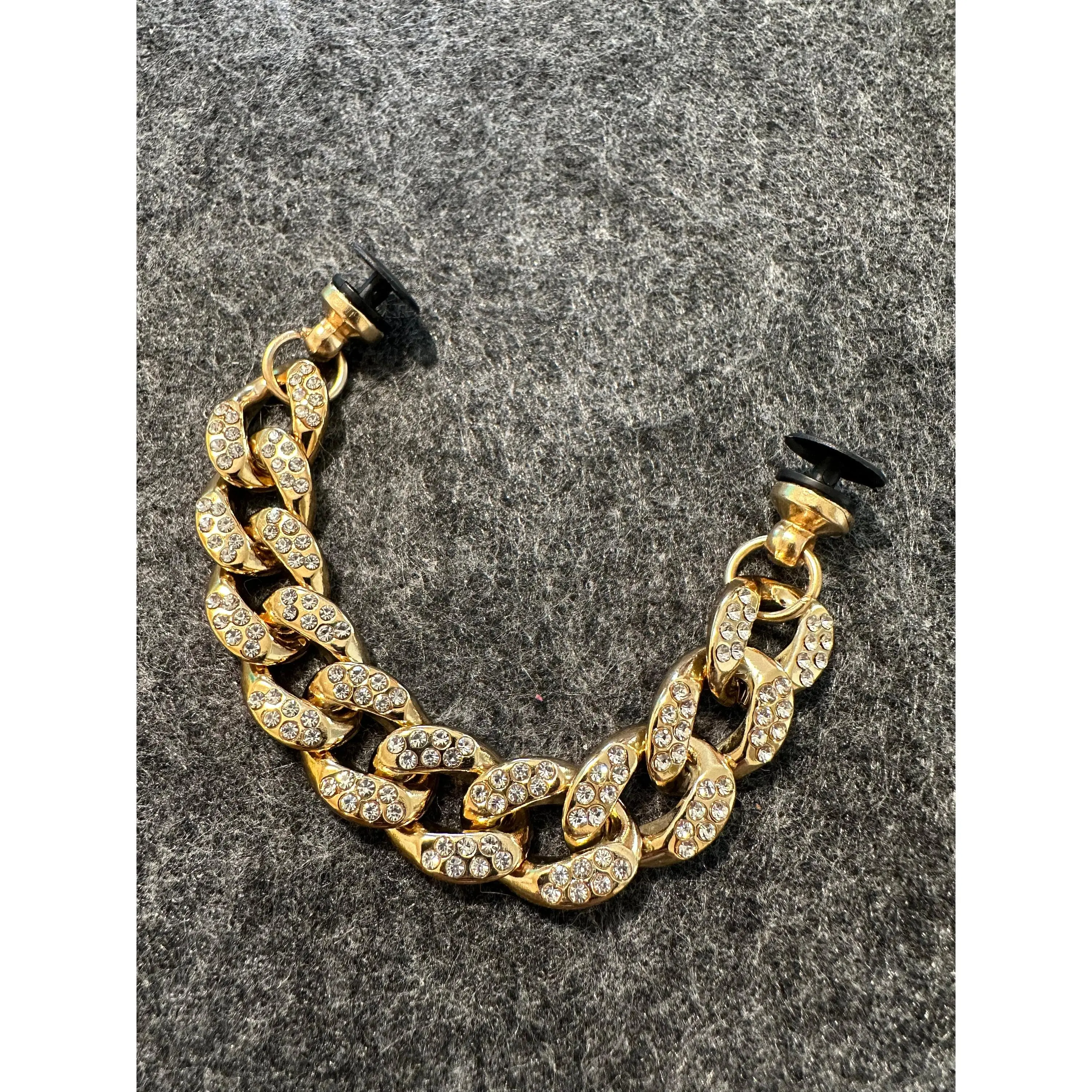 Gold Chain Silver Chain Pearl Chain Diamond Chain for DIY Unique Special Croc Shoes