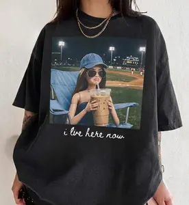Funny Doll Ballfield Dark Comfort Colors T-shirts, Funny I live Here Now Shirt, Softball Ball Mom Tee, Baseball Mama Tee