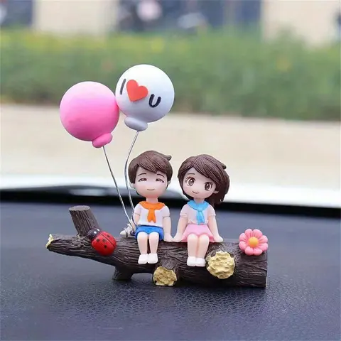 Cartoon Couple Design Car Decoration, Creative Car Interior Decoration, Automotive Ornaments, Fashion for Women & Men, Car Decorations Interior