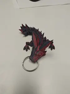 Crystal Tadling 3D Printed Keychain