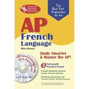 USED-AP French Language with Audio CDs (Advanced Placement (AP) Test Preparation) by Ellen Knauer (Paperback)
