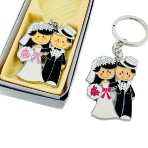 12pcs wedding Favors metal Keychains, Recuerdos para boda