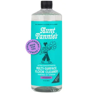 Aunt Fannie's Ultra Concentrated Floor Cleaner For Mopping, Makes 16 Gallons, Lavender Scent, 32 oz.