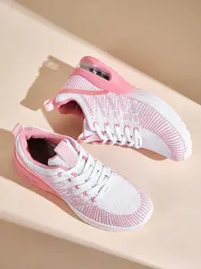 Women's Cushioned Sports Shoes, Breathable Flyknit Upper + Anti-Slip Sole, Ideal for Running, Fitness & Daily Wear, Comfortable and Stylish
