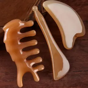 Three-Piece Acupuncture Massage Tool Set, Resin Scraping Board for Nose & Face, Muscle Relaxation Facial Massager