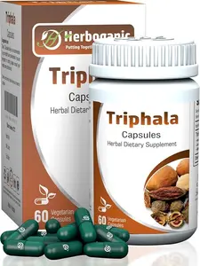 Triphala Capsules 500mg | Herbal Supplement with Amla, Bibhitaki & Haritaki | 60 Vegan Capsules | Supports Digestive Health & Immune System | Natural Supplement for Men & Women