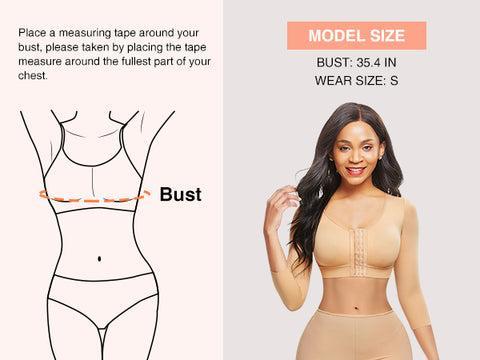 FeelinGirl Arm Shaper for Women Post Surgery Arm Lipo Compression Sleeves Slimming Arm Front Closure Shapewear Bras Women TikTokShopBlackFriday