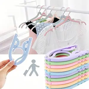 Portable Foldable Travel Hangers, Folding Hangers, A Travel Essential, Stylish, Minimalist Dopamine-Color Palette, Clip-Free, Collapsible Drying Rack, Non-Slip Design, A Home Essential, Ideal for Retail Stores, A Must-Have Cruise Accessory