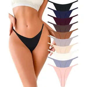 10 Pack G String Thongs for Women Seamless Underwear Low Rise No Show Thong Stretch Womens Panties Sexy XS-2XL