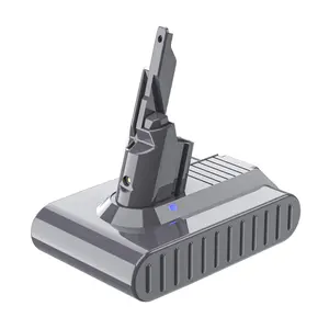 Upgraded 6.0Ah V7 SV11 Battery 229687 Replacement for Dyson V7 Animal/Trigger/Motorhead Pro/Car+Boat/SV11 V7 Battery Replacement Handheld Cordless Vacuum Cleaner 21.6v Li-ion 6 Cell 229687 Battery