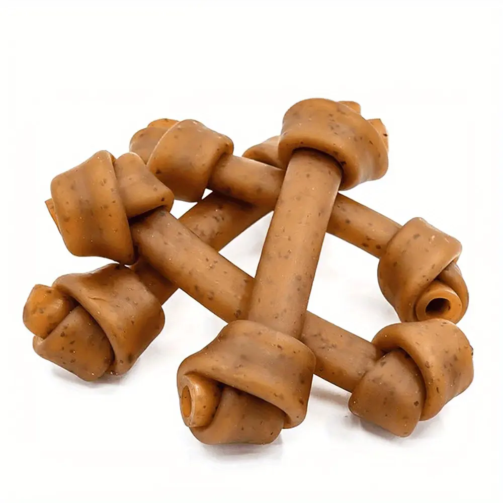 7.05oz/14.11oz(200g/400g) 6.5'' Peanut Butter Bone, All Natural Ingredients, Natural Dog Treats, Healthy, Easily Digestible, Dog Chews Long Lasting, And High Protein, Low Fat, Perfect Training Reward Snack For Small, Medium and Large Dogs