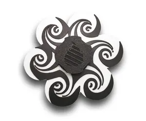 Dual Color Hypnotic Swirl Animated Handheld Zoetrope  Animation will not be viewable to the naked eye. Continue reading for viewing options**