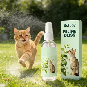 Cat Calming Spray with Natural Catnip Extract | 50ml Pet Anxiety Relief | Reduces Scratching & Stress | Interactive Toy Training Aid