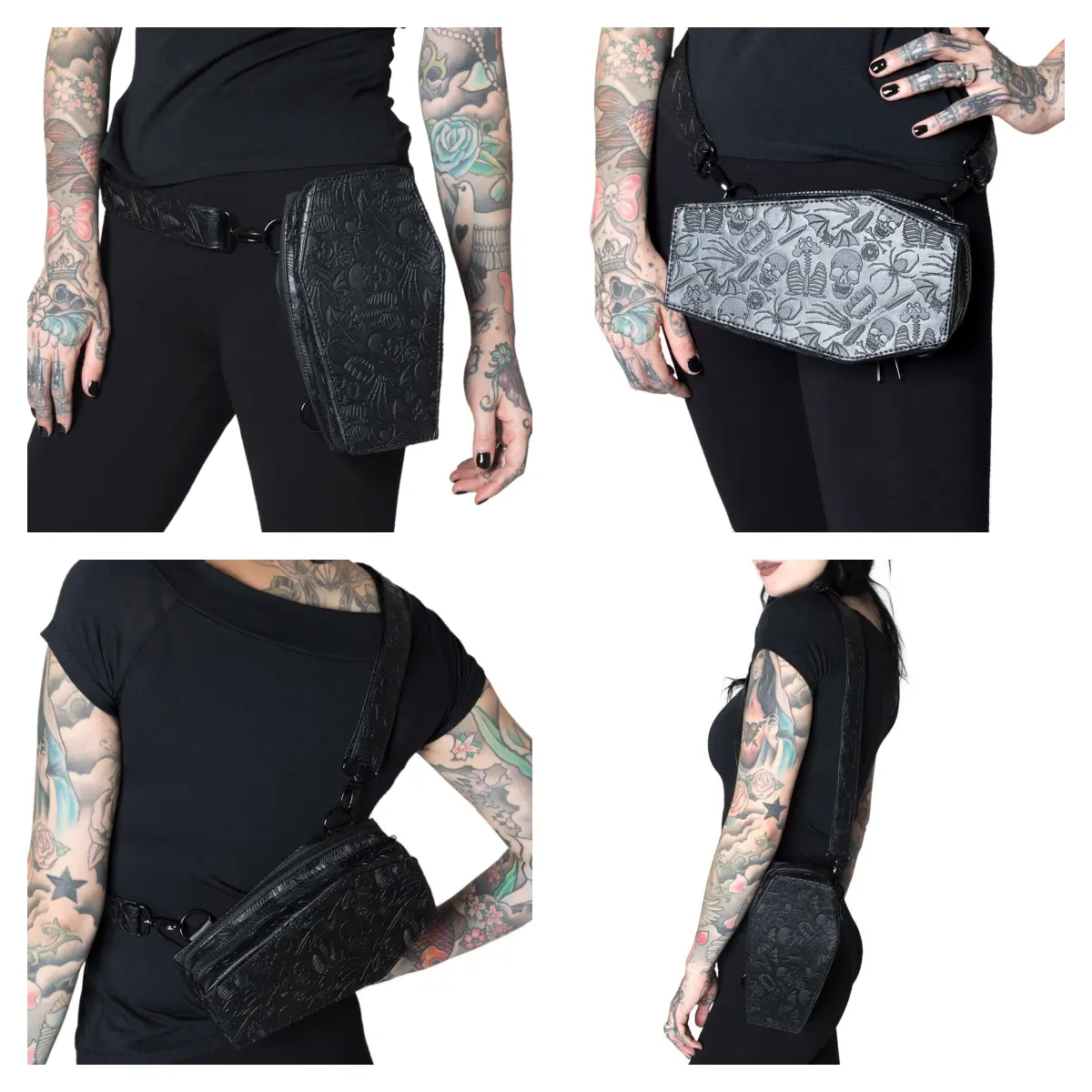 Kreepsville 666 Coffin Bag: Wear as Fanny Pack, Crossbody, or Shoulder Bag