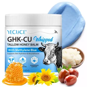 Yecuce Copper Peptide Butter Cream 120g, Contains Methylene Blue, Blue Copper Peptide, Grass-Fed Beef Fat, Nourishing Moisturizing Face Cream