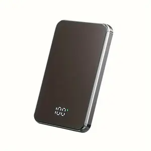 Portable Magnetic Charger Multifunctional Power Bank 10000mah, Ultra-Thin Wireless Portable Charger with LCD Display, PD Fast Charging USB-C Compatible Magsafe iPhone